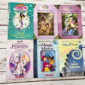 Rainbow Magic Fairy, Disney Fairies, Barbie Pegasus, Disney Never Girls books‎